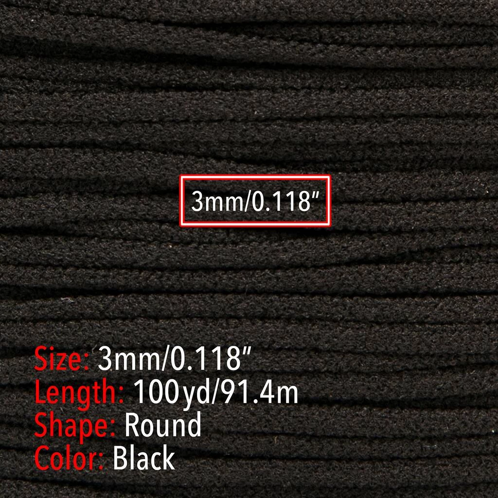 Best deal 🎁 Beadsmith® Fablastic™ 3mm Black Round Spandex Cord 😉 8 Best deal 🎁 Beadsmith® Fablastic™ 3mm Black Round Spandex Cord 😉 - Image 6