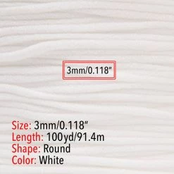 Flash Sale 🛒 Beadsmith® Fablastic™ 3mm White Round Spandex Cord 🤩 -Beadsmith Sales 10665176 6