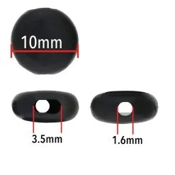 Top 10 😀 Fablastic™ Black Silicone Cord Locks, 10mm by Beadsmith 😉 -Beadsmith Sales 10665177 5