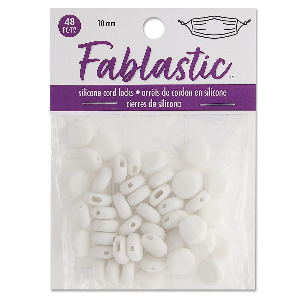 Budget โค๏ธ 12 Packs: 48 ct. (576 total) Fablastic™ White Silicone Cord Locks, 10mm by Beadsmith ๐ 3 Budget โค๏ธ 12 Packs: 48 ct. (576 total) Fablastic™ White Silicone Cord Locks, 10mm by Beadsmith ๐
