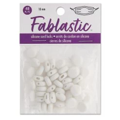 Buy 🔔 Fablastic™ White Silicone Cord Locks, 10mm by Beadsmith 🎉