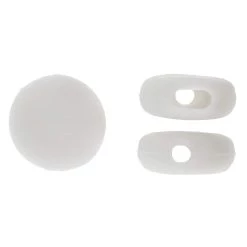 Buy 🔔 Fablastic™ White Silicone Cord Locks, 10mm by Beadsmith 🎉 -Beadsmith Sales 10665178 2