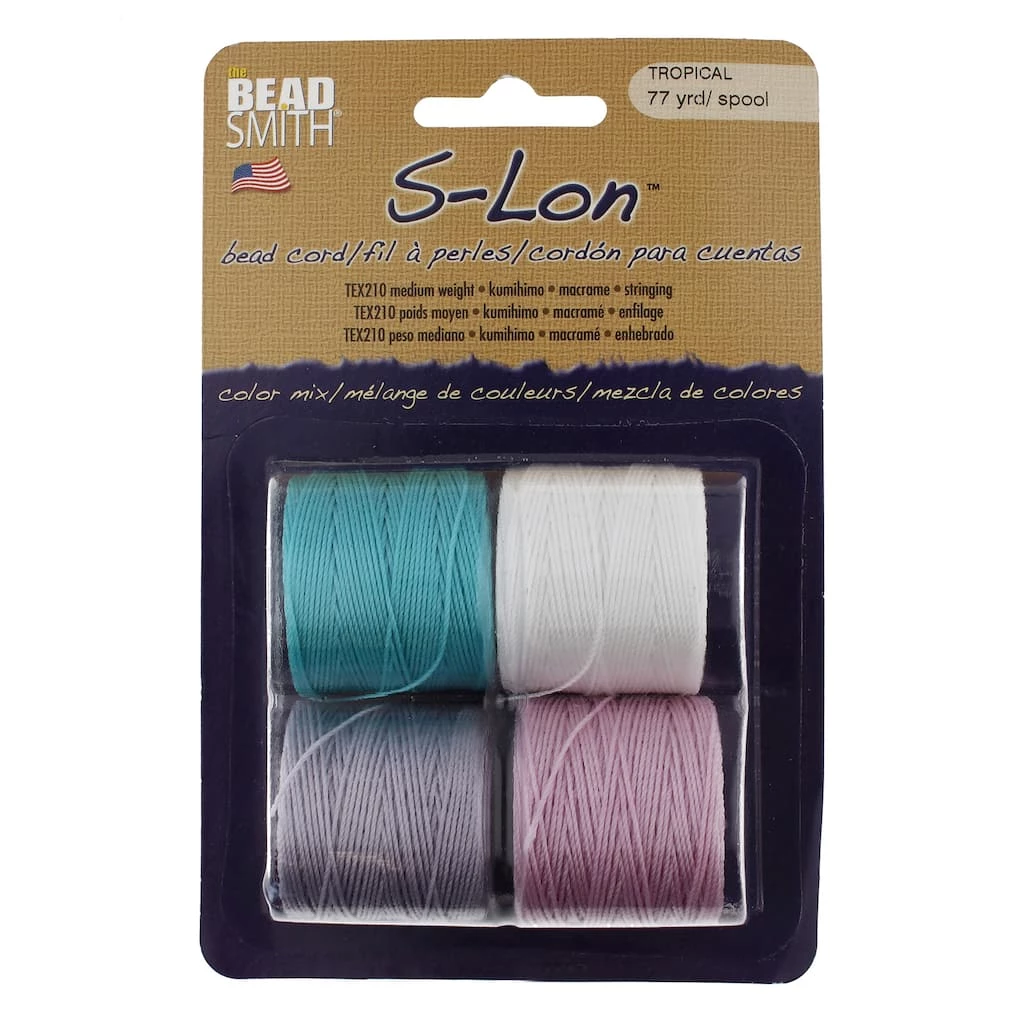 Discount ๐ฅ The Beadsmith® S-Lon™ Tropical Bead Cord Mix โจ 3 Discount ๐ฅ The Beadsmith® S-Lon™ Tropical Bead Cord Mix โจ