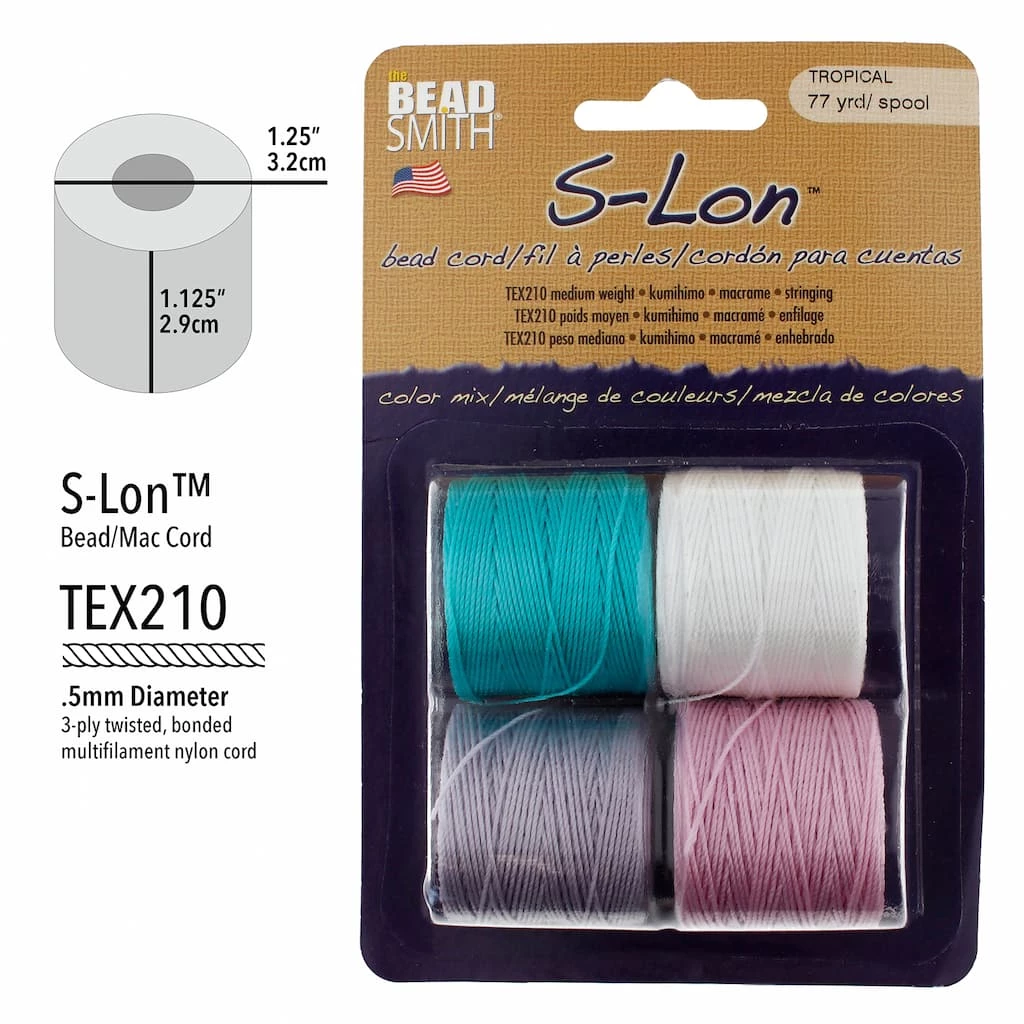 Discount ๐ฅ The Beadsmith® S-Lon™ Tropical Bead Cord Mix โจ 6 Discount ๐ฅ The Beadsmith® S-Lon™ Tropical Bead Cord Mix โจ - Image 4
