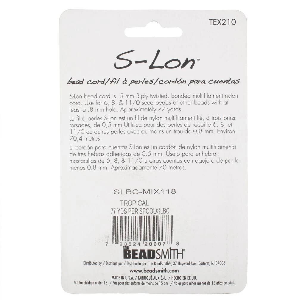 Discount ๐ฅ The Beadsmith® S-Lon™ Tropical Bead Cord Mix โจ 9 Discount ๐ฅ The Beadsmith® S-Lon™ Tropical Bead Cord Mix โจ - Image 7