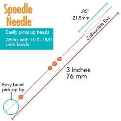 New 🛒 The Beadsmith® Speedle Needle™, 2ct. 🤩 -Beadsmith Sales 10697089 4