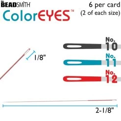 Discount 😀 The Beadsmith® ColorEYES™ Beading Needle Set 🔥 -Beadsmith Sales 10697090 3