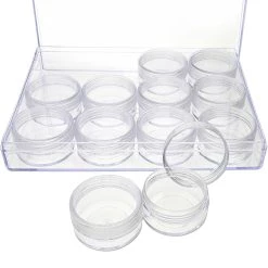 Hot Sale 🎁 The Beadsmith® 6.5'' x 5'' x 1'' Clear Storage Box with Jars 🌟