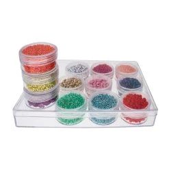 Hot Sale ๐ The Beadsmith® 6.5'' x 5'' x 1'' Clear Storage Box with Jars ๐ 9 Hot Sale ๐ The Beadsmith® 6.5'' x 5'' x 1'' Clear Storage Box with Jars ๐ -Beadsmith Sales D289862S 3