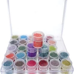Discount 👍 The Beadsmith® 6.5'' x 5.5'' x 1'' Clear Storage Box with Jars ⌛ -Beadsmith Sales D289873S 4