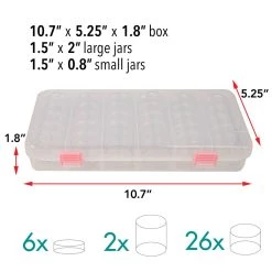 Promo 🎉 The Beadsmith® 10.5'' x 5'' x 2'' Stack Container Org Box 🥰 -Beadsmith Sales D289874S 5