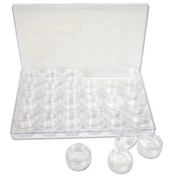 Top 10 🛒 The Beadsmith® 9.5'' x 6.5'' x 1'' Clear Storage Box with Jars 🎁