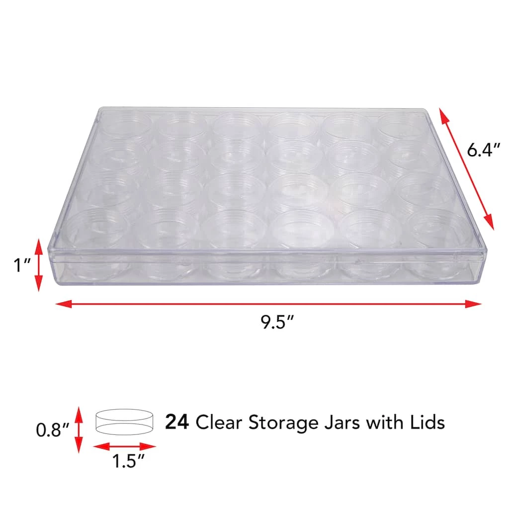 Top 10 ๐ The Beadsmith® 9.5'' x 6.5'' x 1'' Clear Storage Box with Jars ๐ 7 Top 10 ๐ The Beadsmith® 9.5'' x 6.5'' x 1'' Clear Storage Box with Jars ๐ - Image 5