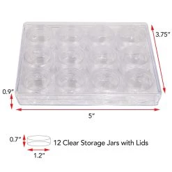 Best deal ๐ The Beadsmith® 5'' x 4'' x 1'' Clear Storage Box with Jars ๐ 13 Best deal ๐ The Beadsmith® 5'' x 4'' x 1'' Clear Storage Box with Jars ๐ -Beadsmith Sales D289883S 6