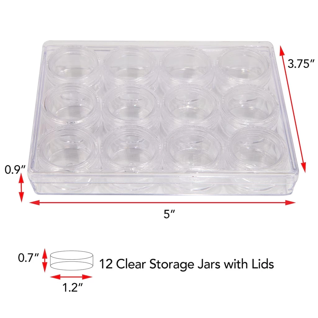 Best deal ๐ The Beadsmith® 5'' x 4'' x 1'' Clear Storage Box with Jars ๐ 8 Best deal ๐ The Beadsmith® 5'' x 4'' x 1'' Clear Storage Box with Jars ๐ - Image 6