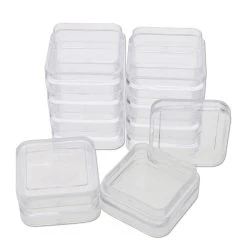 New ✔️ The Beadsmith® Personality Case Square Stacker Jar Set 😀 -Beadsmith Sales D289895S 3