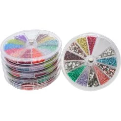 Flash Sale 🥰 The Beadsmith® 12-Compartment Stackable Round Spinner Containers 🥰 -Beadsmith Sales D289898S 6