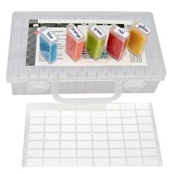 Coupon 🤩 The Beadsmith® Plastic Box with Flip Boxes and Labels 😉