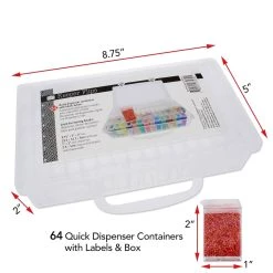 Coupon 🤩 The Beadsmith® Plastic Box with Flip Boxes and Labels 😉 -Beadsmith Sales D289903S 6