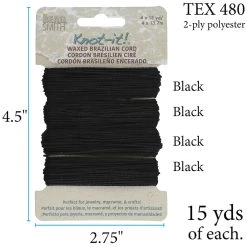 Cheapest ⭐ Beadsmith® Knot-it!™ Waxed Brazilian Cord ✨ -Beadsmith Sales D289926S 5