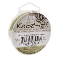 Flash Sale 🛒 The Beadsmith® Knot-It™ 1mm Gold Chinese Knotting Cord 💯