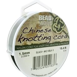 Outlet ⭐ The Beadsmith® 1.5mm Black Chinese Knotting Cord 🎉