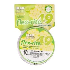 Wholesale 😀 Flex-Rite® 0.014" Clear 49 Strand Beading Wire by Beadsmith ⭐