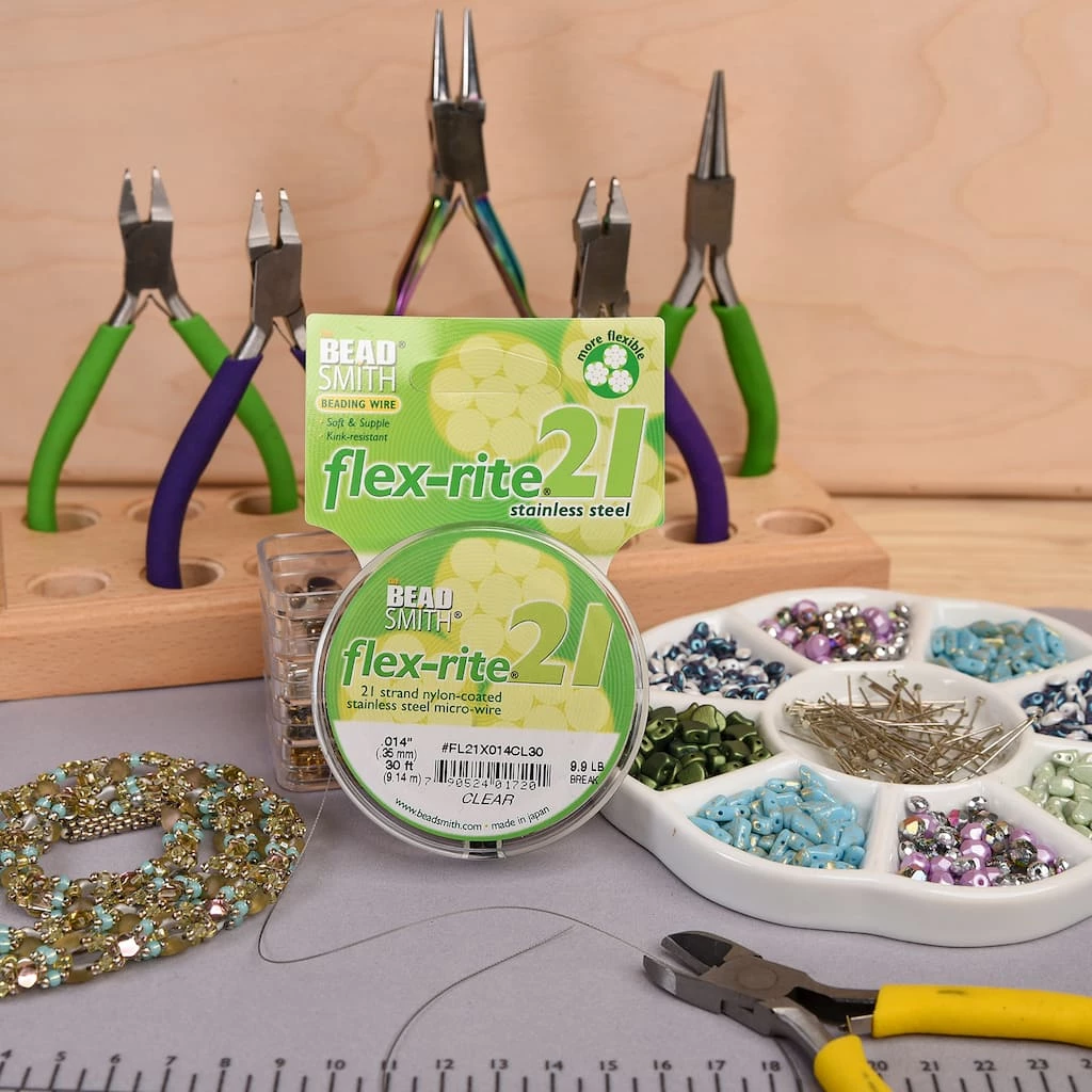 Discount 😀 Flex-Rite® 0.014" Clear 21 Strand Beading Wire by Beadsmith 😍 8 Discount 😀 Flex-Rite® 0.014" Clear 21 Strand Beading Wire by Beadsmith 😍 - Image 6
