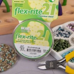 Discount 😀 Flex-Rite® 0.014" Clear 21 Strand Beading Wire by Beadsmith 😍 15 Discount 😀 Flex-Rite® 0.014" Clear 21 Strand Beading Wire by Beadsmith 😍 -Beadsmith Sales D289982S 7