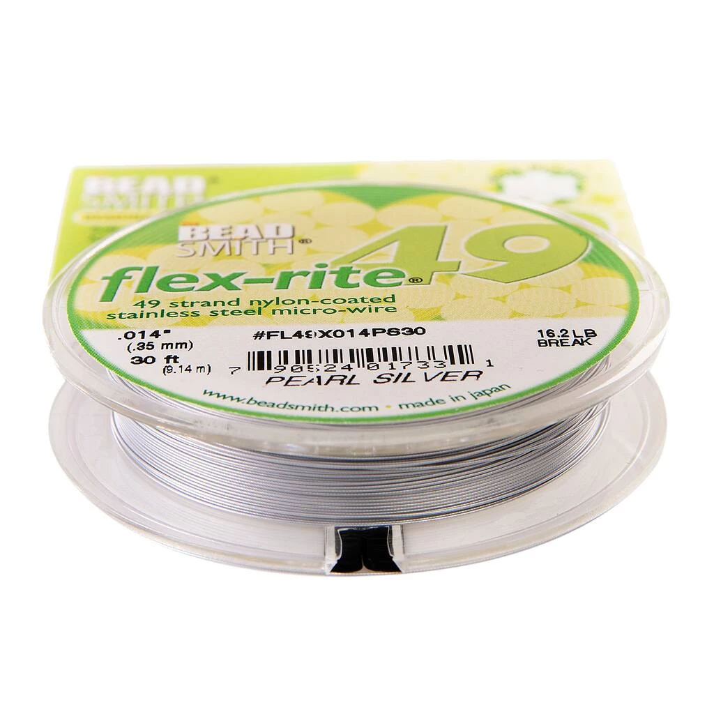 Brand new ๐ The Beadsmith® Flex-rite® 0.014" Pearl Silver 49 Strand Wire, 30ft. โค๏ธ 6 Brand new ๐ The Beadsmith® Flex-rite® 0.014" Pearl Silver 49 Strand Wire, 30ft. โค๏ธ - Image 4
