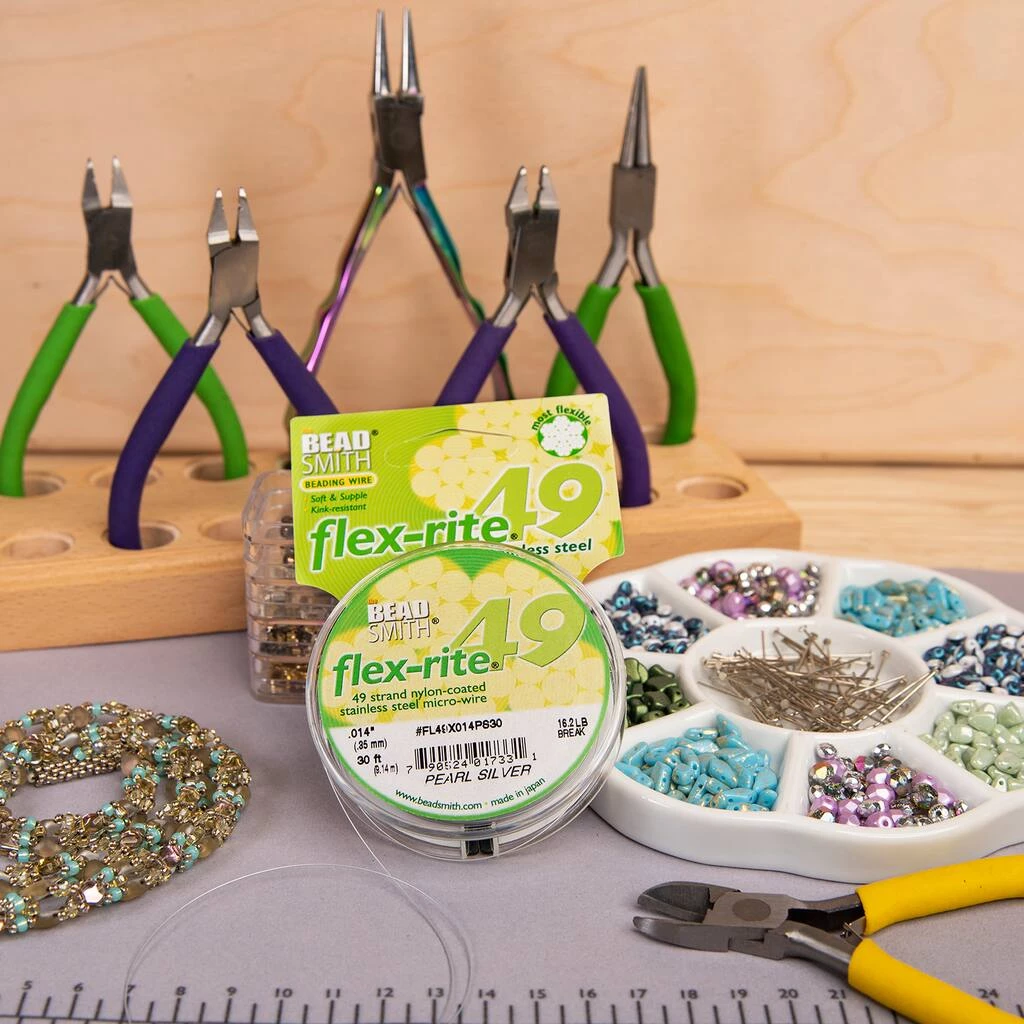 Brand new ๐ The Beadsmith® Flex-rite® 0.014" Pearl Silver 49 Strand Wire, 30ft. โค๏ธ 8 Brand new ๐ The Beadsmith® Flex-rite® 0.014" Pearl Silver 49 Strand Wire, 30ft. โค๏ธ - Image 6