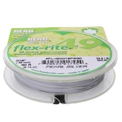 Best reviews of 🛒 The Beadsmith® Flex-rite® 0.018" Pearl Silver 49 Strand Wire, 30ft. 🥰 -Beadsmith Sales D289991S 6