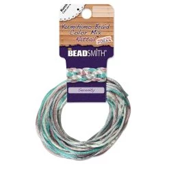 Promo ✔️ The Beadsmith® Rattail™ 2mm Serenity Mix Kumihimo Braid Satin Cord 👍