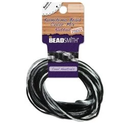 Hot Sale 😀 The Beadsmith® Rattail™ 2mm Cool Neutrals Mix Kumihimo Braid Satin Cord 👍