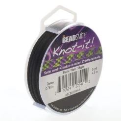Best deal 🤩 The Beadsmith® Knot-it!™ 2mm Black Satin Cord 👍