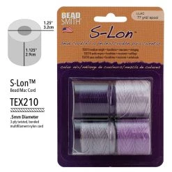 Flash Sale 🛒 The Beadsmith® S-Lon™ 0.5mm Lilac Bead Cord Mix 🤩 -Beadsmith Sales D290017S 4