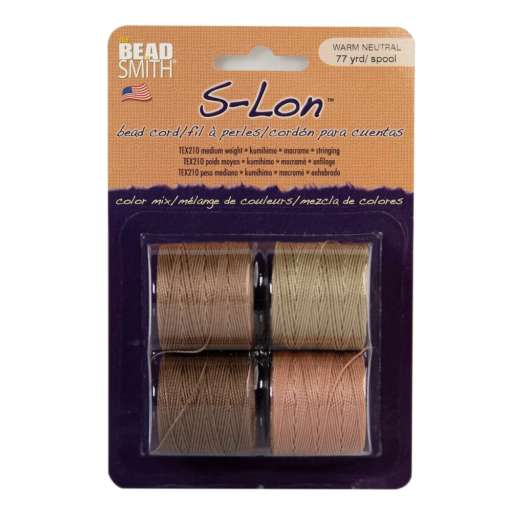 Outlet 🎁 The Beadsmith® S-Lon™ 0.5mm Warm Neutrals Bead Cord Mix 👏 4 Outlet 🎁 The Beadsmith® S-Lon™ 0.5mm Warm Neutrals Bead Cord Mix 👏 - Image 2