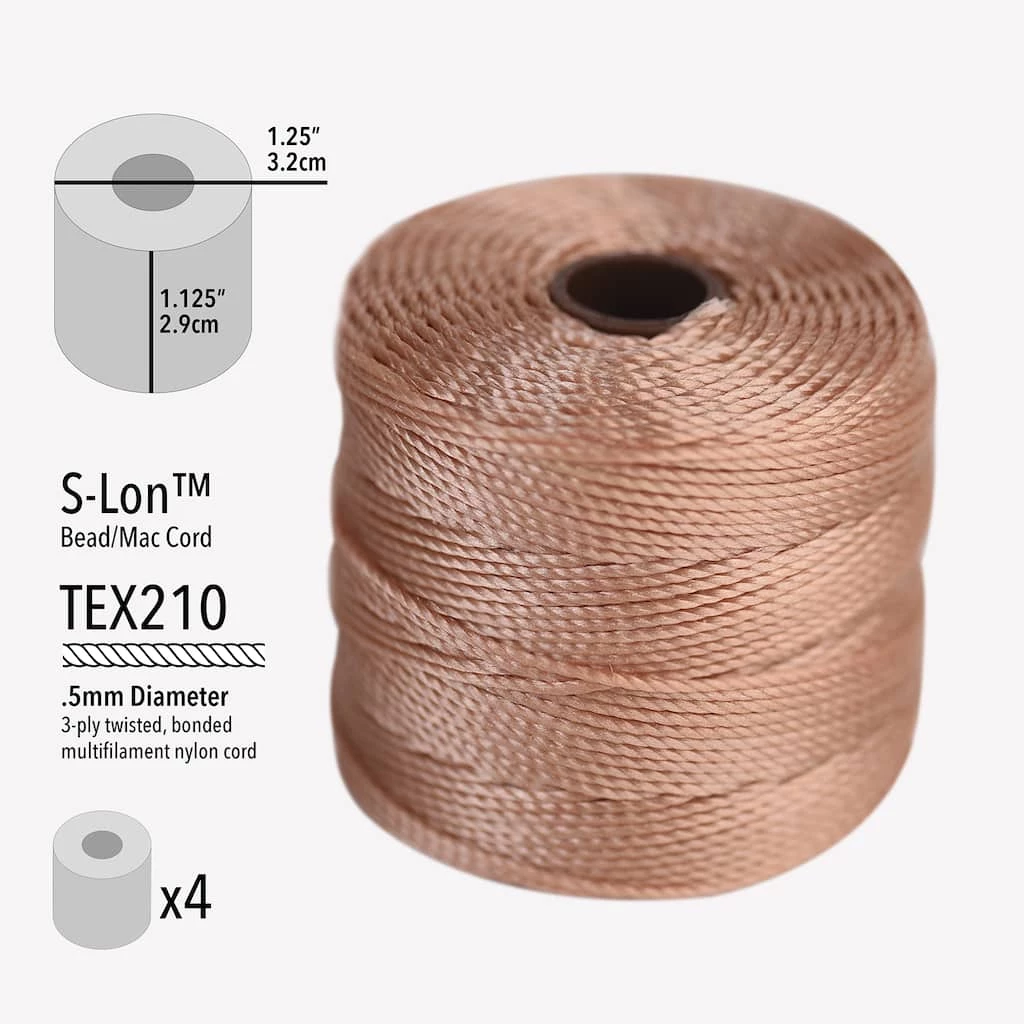 Outlet 🎁 The Beadsmith® S-Lon™ 0.5mm Warm Neutrals Bead Cord Mix 👏 5 Outlet 🎁 The Beadsmith® S-Lon™ 0.5mm Warm Neutrals Bead Cord Mix 👏 - Image 3
