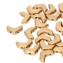 Outlet 👍 The Beadsmith® Chevron Duo 2-Hole Czech Glass Beads, 10mm 😀 -Beadsmith Sales D290066S 1