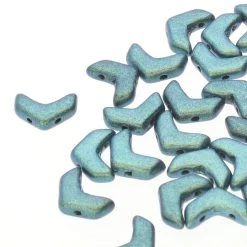 Outlet 👍 The Beadsmith® Chevron Duo 2-Hole Czech Glass Beads, 10mm 😀 -Beadsmith Sales D290067S 1 1