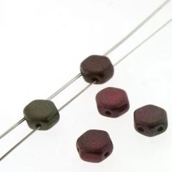 Buy ✨ The Beadsmith® Honeycomb 2-Hole Czech Glass Hexagon Beads, 6mm 🤩 -Beadsmith Sales D290068S 1 1