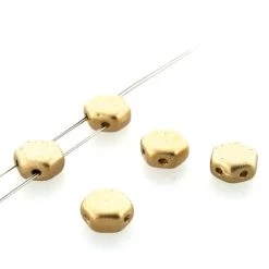 Buy ✨ The Beadsmith® Honeycomb 2-Hole Czech Glass Hexagon Beads, 6mm 🤩 -Beadsmith Sales D290071S 1