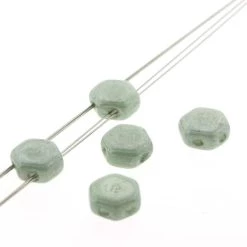 Buy ✨ The Beadsmith® Honeycomb 2-Hole Czech Glass Hexagon Beads, 6mm 🤩 -Beadsmith Sales D290075S 1