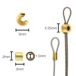 Cheapest 🥰 The Beadsmith® Basic Elements™ Gold-Plated Smooth Crimp Tubes & 3mm Covers 🌟 10 Cheapest 🥰 The Beadsmith® Basic Elements™ Gold-Plated Smooth Crimp Tubes & 3mm Covers 🌟 -Beadsmith Sales D290379S 4