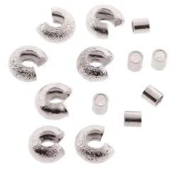 Best reviews of ✨ The Beadsmith® Basic Elements™ Silver-Plated Stardust Crimp Tubes & 4mm Covers ⌛ -Beadsmith Sales D290388S 3