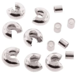 Promo 😉 The Beadsmith® Assorted Silver Plated Crimp Tubes & Crimp Covers 😍 -Beadsmith Sales D290393S 3