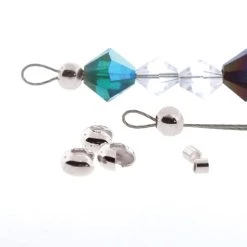 Promo 😉 The Beadsmith® Assorted Silver Plated Crimp Tubes & Crimp Covers 😍 -Beadsmith Sales D290393S 5