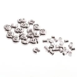 Promo ๐ The Beadsmith® Silver Plated Crimp Tubes & Crimp Covers Set ๐