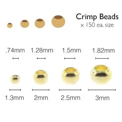 Hot Sale 🔔 The Beadsmith® Assorted Gold Plated Crimp Beads, 600ct. ✨ -Beadsmith Sales D290400S 6