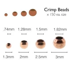 Best reviews of ✔️ The Beadsmith® Assorted Copper Plated Crimp Beads, 600ct. ✨ -Beadsmith Sales D290401S 4